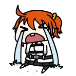 😭 menangis, sedih, anime, kartun telegram sticker