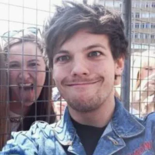 🙃 Louis Tomlinson Louis Tomlinson, cantor, celebridade, One Direction, retrato telegram sticker