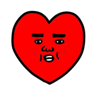 😊 心, 卡通, 爱, 表情符号 telegram sticker