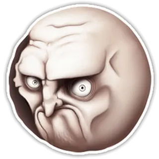 👿 Meme, Rage face, Internet, Humor, Enfado whatsapp sticker