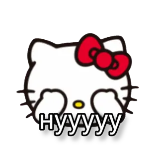 😡 Hello Kitty нуууууу hello kitty, kartun, stiker, lucu, kucing, menangis telegram sticker