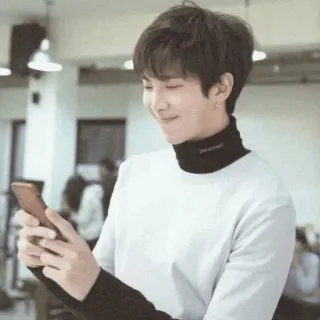 💭 RM RM, BTS, K-Pop, musician, cellphone, person telegram sticker