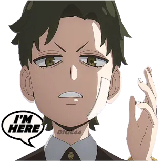 🙋‍♀️ I'M HERE Cartoon, Figur, Sticker, Anime telegram sticker
