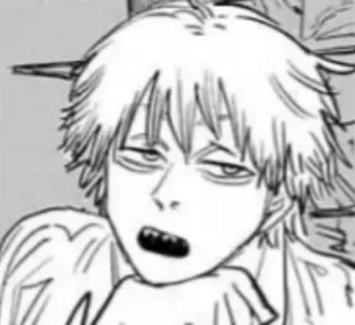 😒 Denji Chainsaw Man anime, manga, chainsaw man, denji, tired, sleepy telegram sticker