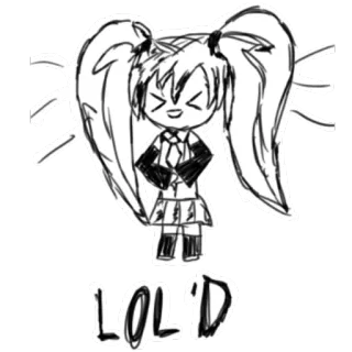 👌 LOL'D アニメ, イラスト, 笑, 女の子, 漫画 telegram sticker