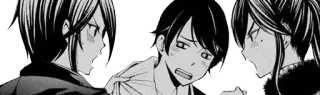 😡 anime, manga, argument, conflict whatsapp sticker