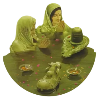 ✨ religious, worship, hinduism, devotion, praying telegram sticker