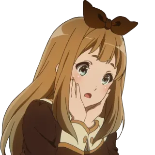 😱 Animé, Mignon, Fille, Dessin animé, Manga, Kawaii telegram sticker