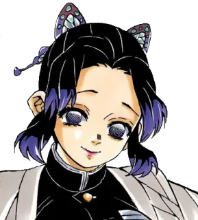 🦋 Shinobu Kocho Demon Slayer Anime, Demon Slayer, Shinobu Kocho, Manga, Personnage telegram sticker