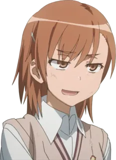 😅 Misaka Mikoto A Certain Scientific Railgun อนิเมะ, มังงะ, ผู้หญิง, ชุดนักเรียน, ยิ้มเยาะ, มิซากะ, เรลกัน, เมืองแห่งการศึกษา telegram sticker