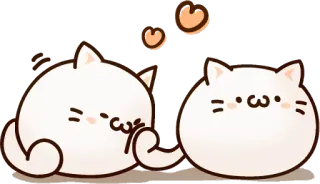 😍 kucing, imut, stiker, kawaii, hewan, anak kucing telegram sticker