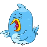 BlueBird whatsapp stickers