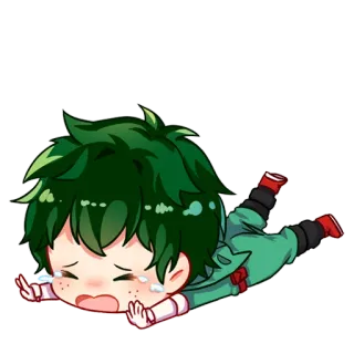 Crying [@MyHeroAcademia] whatsapp stickers