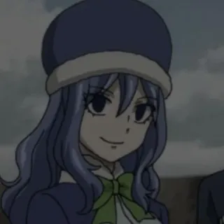 🌊 Juvia Lockser Fairy Tail Anime, Fairy Tail, Juvia Lockser, Mage de l'eau, Fanart, Personnage telegram sticker