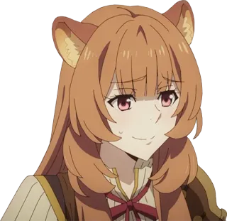 😅 Raphtalia The Rising of the Shield Hero Anime, Raphtalia, Carino, Sorriso, Tanuki telegram sticker