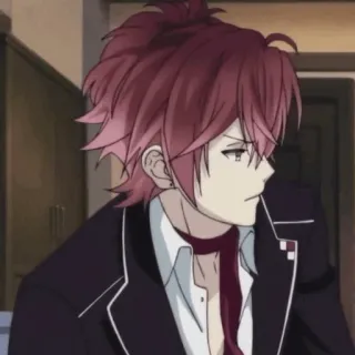 🍷 Ayato Sakamaki Diabolik Lovers anime, vampire, red hair, Ayato Sakamaki, Diabolik Lovers telegram sticker