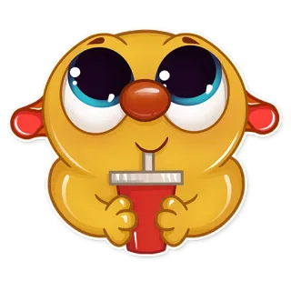 😋 Dibujos animados, Lindo, Sticker, Ilustración telegram sticker