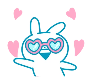 Usagyuuun in Summer! (Summertime ver.) @moe_sticker_bot whatsapp stickers