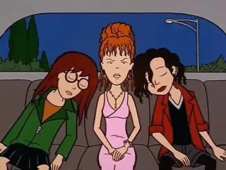 🌟 Daria cartoon, teenager, sleeping, 90s, MTV, Daria Morgendorffer telegram sticker
