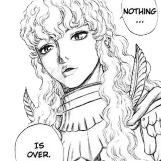 ☺️ Griffith Berserk NOTHING
IS OVER. Manga, Anime, Griffith, Berserk, Charakter telegram sticker