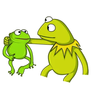 👀 Kermit The Muppets Kermit the Frog, Muppets, frog, cartoon character, green, puppet telegram sticker