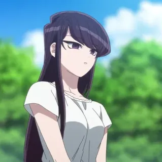 ☁️ Komi Shouko Komi Can't Communicate Anime, Komi Can't Communicate, Komi Shouko, Mangá, Fofo, Garota telegram sticker