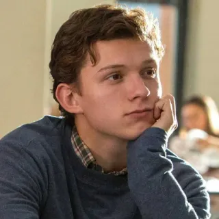 😐 Tom Holland tom holland, acteur, homme, célébrité, personne telegram sticker