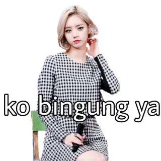 🤔 ko bingung ya 女性, 女の子, 韓国, インドネシア, 困惑 whatsapp sticker