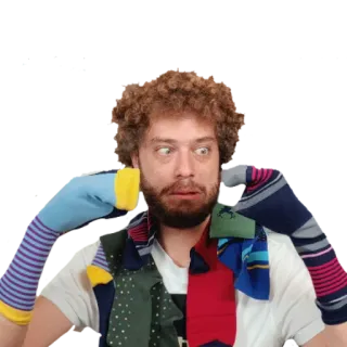 😵 homme, chaussettes, portrait, drôle, vêtements whatsapp sticker