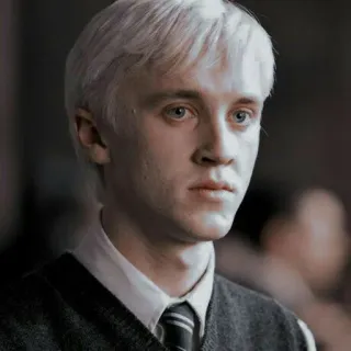 🐍 Draco Malfoy Harry Potter magia, mago, estudiante, Slytherin, personaje, película telegram sticker