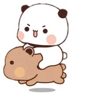 🐻 Panda, Beruang, Lucu, Kartun, Stiker, Binatang telegram sticker
