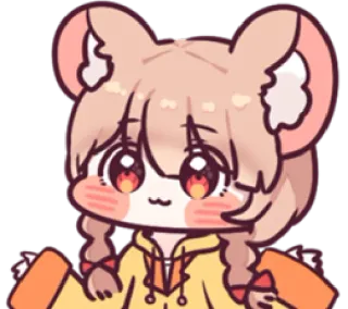 ☺️ Anime, Cartoon, Chibi, Süß, Kawaii, Sticker, Bär telegram sticker