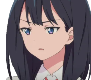 😒 Anime-Mädchen, Cartoon, Mädchen, Anime, Porträt telegram sticker