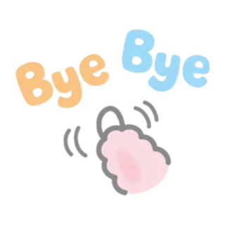 👋 bye пока, до свидания, прощание, уход, машет whatsapp sticker
