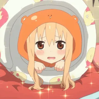 🍕 Umaru Doma Himouto! Umaru-chan anime, character, cartoon, cute, umaru, himouto telegram sticker
