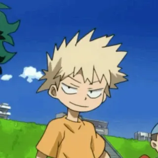 🎭 Bakugo My Hero Academia Anime, Manga, My Hero Academia, Bakugo, Karakter, Kartun, Animasi telegram sticker