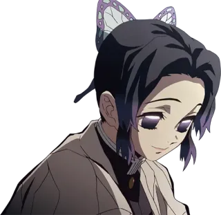 🙂 Shinobu Kocho Demon Slayer Anime, Demon Slayer, Shinobu Kocho, Farfalla, Manga, Personaggio telegram sticker