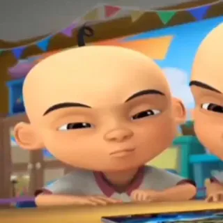 👶 Upin Cartoon, Figur, Upin, Animation telegram sticker