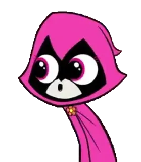 🖤 Raven Teen Titans Go! мультфильм, Teen Titans, розовый, Рейвен, стикер telegram sticker