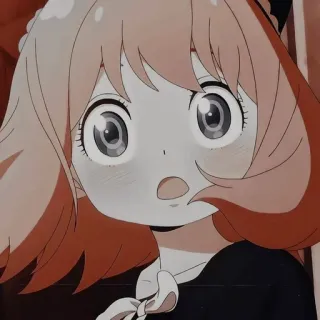 🤩 Anya Forger Spy × Family Anime, Mangá, Desenho animado, Bonito, Garota, Spy × Family, Anya Forger telegram sticker