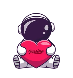 ❤️ Pasino astronauta, cuore, amore, spazio, carino, kawaii telegram sticker