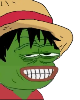 😂 Pepe pepe, sapo, meme, desenho animado, internet, luffy, one piece telegram sticker