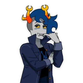 👀 мультфильм, персонаж, аниме, арт, иллюстрация telegram sticker