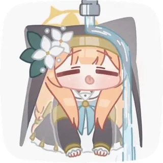 😛 carino, anime, chibi, kawaii, adesivo telegram sticker