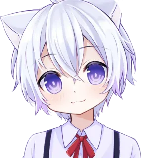 😅 アニメ, 猫耳, かわいい, マンガ, 可愛い, バーチャルユーチューバー telegram sticker