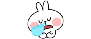 😪 漫画, ウサギ, 眠い, 疲れた, 可愛い, ステッカー telegram sticker