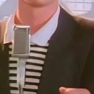 💀 Rick Astley rickroll, never gonna give you up, meme, música, anos 80, cantor telegram sticker