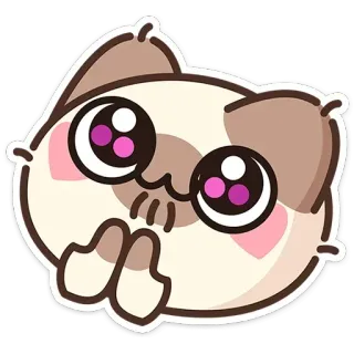 🐱 Katze, Tier, süß, kawaii, Aufkleber telegram sticker