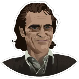 😐 Joker Joker, DC Comics, villano, personaje, película whatsapp sticker