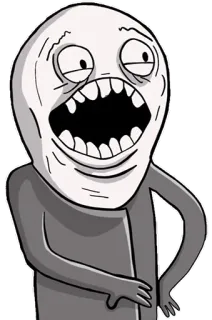 👨 meme, rageface, funny, expression, internet whatsapp sticker